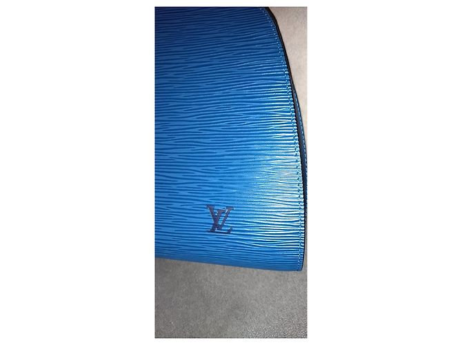 Pochette Louis Vuitton Spike Blu in Pelle - vista 3