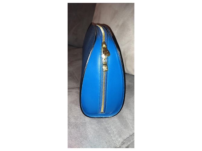 Pochette Louis Vuitton Spike Blu in Pelle - vista 4