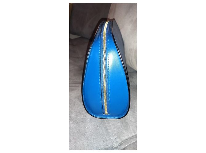 Pochette Louis Vuitton Spike Blu in Pelle - vista 5