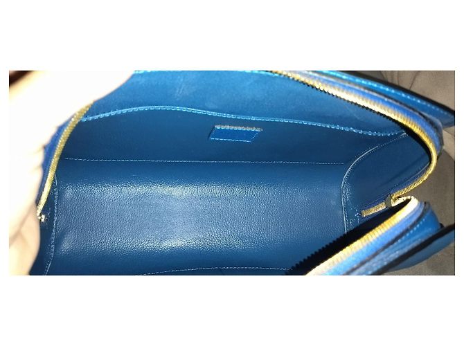 Pochette Louis Vuitton Spike Blu in Pelle - vista 6