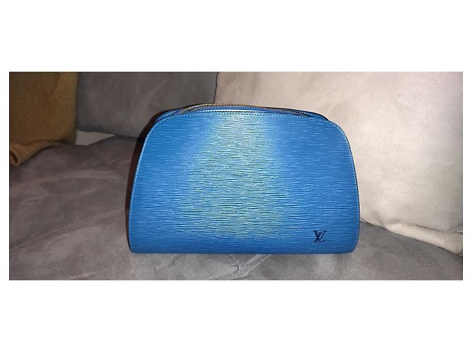 Pochette Louis Vuitton Spike Blu in Pelle - vista 7
