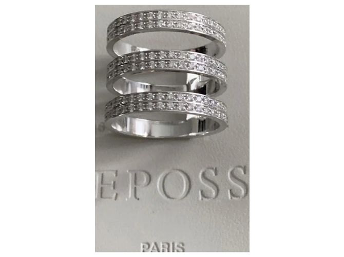 Repossi Ring aus Weißgold mit Diamant Größe 51 Silber - Ansicht 5