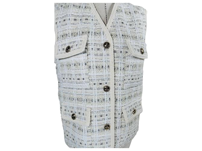 Sandro Chaleco sin mangas de tweed Multicolor - vista 2