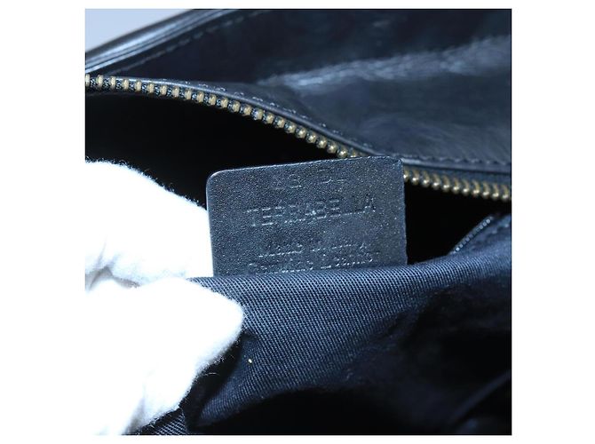 BALLY Borsa Tote in Pelle Nera Argento Oro Auth bs19767 Nero D'oro - vista 12