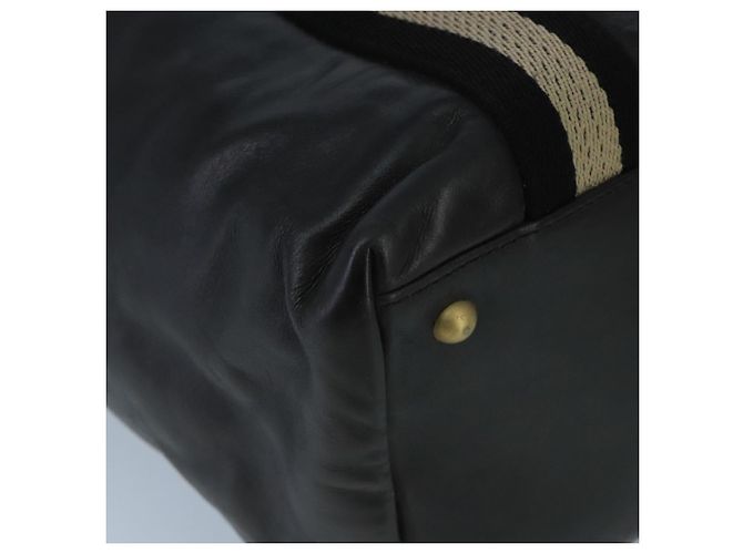 BALLY Borsa Tote in Pelle Nera Argento Oro Auth bs19767 Nero D'oro - vista 14