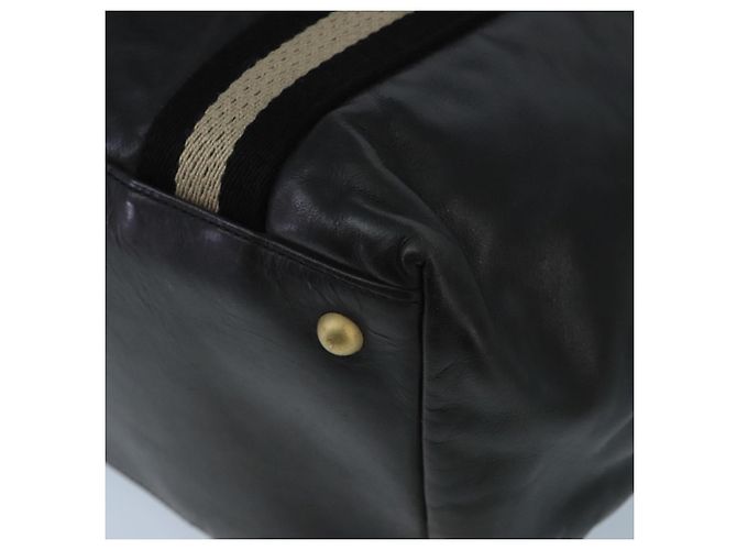 BALLY Borsa Tote in Pelle Nera Argento Oro Auth bs19767 Nero D'oro - vista 15