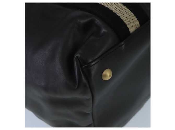 BALLY Borsa Tote in Pelle Nera Argento Oro Auth bs19767 Nero D'oro - vista 16