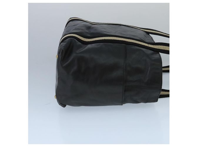 BALLY Borsa Tote in Pelle Nera Argento Oro Auth bs19767 Nero D'oro - vista 3