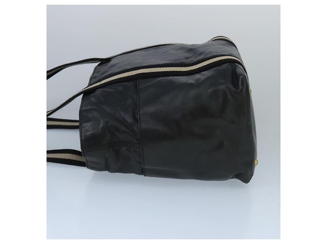 BALLY Borsa Tote in Pelle Nera Argento Oro Auth bs19767 Nero D'oro - vista 4