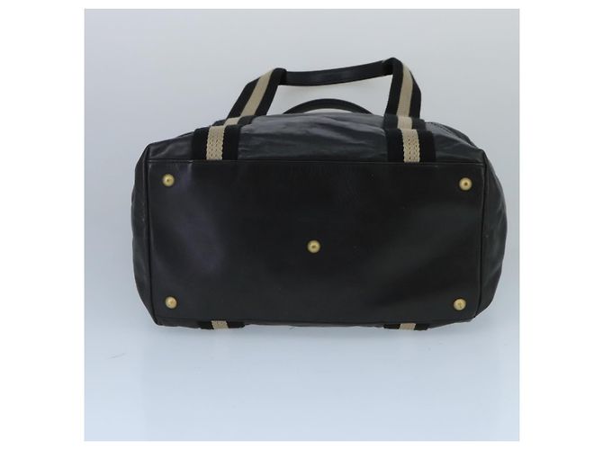 BALLY Borsa Tote in Pelle Nera Argento Oro Auth bs19767 Nero D'oro - vista 5