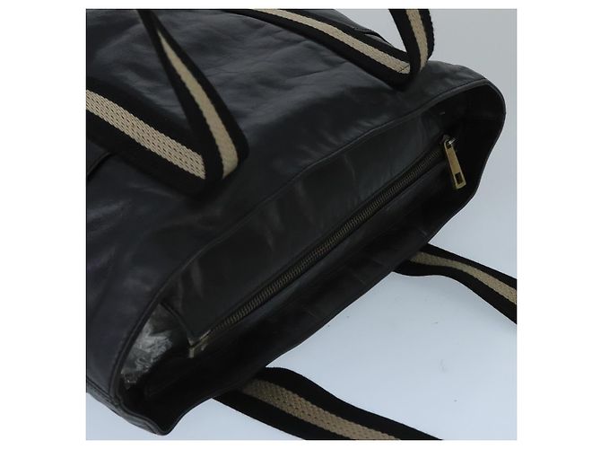 BALLY Borsa Tote in Pelle Nera Argento Oro Auth bs19767 Nero D'oro - vista 6