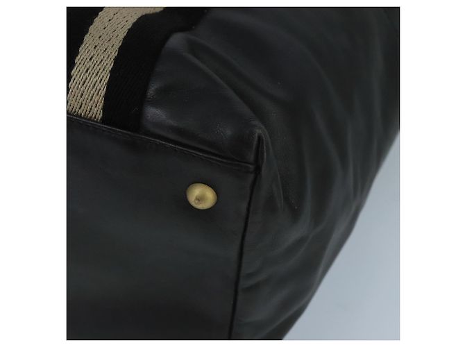 BALLY Borsa Tote in Pelle Nera Argento Oro Auth bs19767 Nero D'oro - vista 9