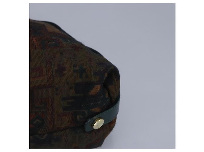 Bolso de mano BALLY de lona verde marrón Auth ti2363 Castaño - vista 15