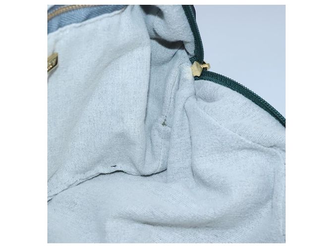 Bolso de mano BALLY de lona verde marrón Auth ti2363 Castaño - vista 18