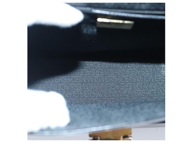Borsa a spalla Gianni Versace in pelle nera e oro Auth bs20156 Nero D'oro - vista 12