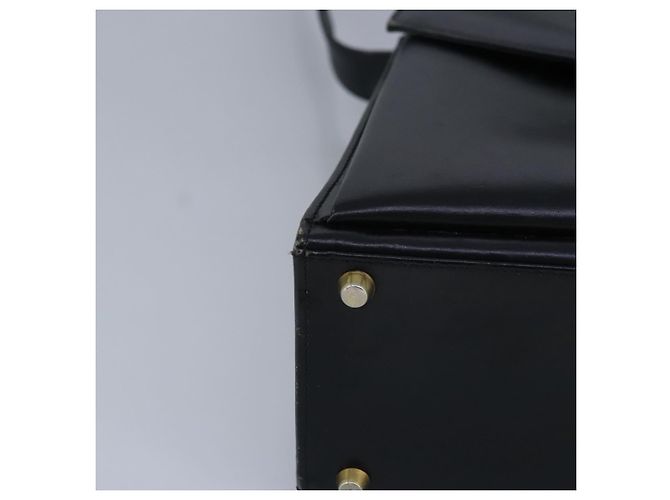 Borsa a spalla Gianni Versace in pelle nera e oro Auth bs20156 Nero D'oro - vista 14