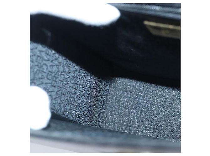 Borsa a spalla Gianni Versace in pelle nera e oro Auth bs20156 Nero D'oro - vista 18