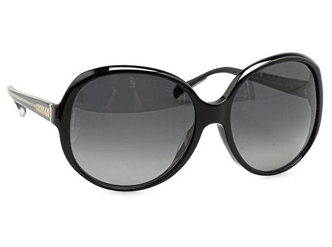 Chanel Coco Mark Sunglasses Black Plastic - view 2