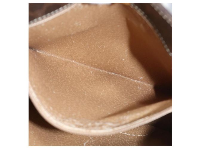 Céline Borsa a mano in tela Macadam CELINE in pelle PVC marrone Auth ar12154 - vista 2