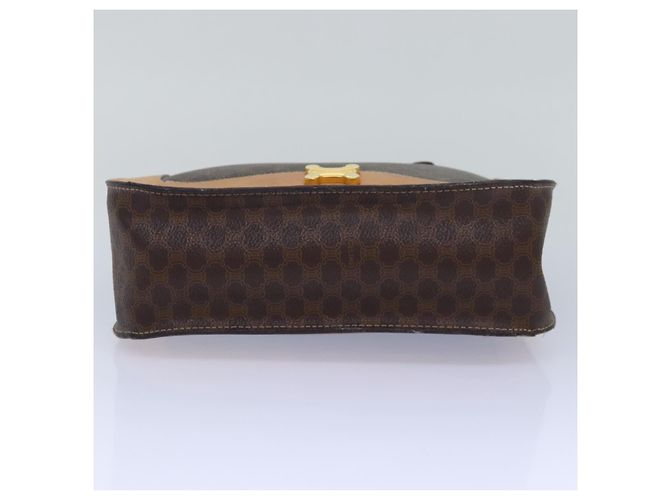 Céline Borsa a mano in tela Macadam CELINE in pelle PVC marrone Auth ar12154 - vista 9