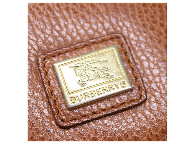 Autre Marque Borsa a mano in pelle marrone Burberrys Auth bs15802 - vista 13