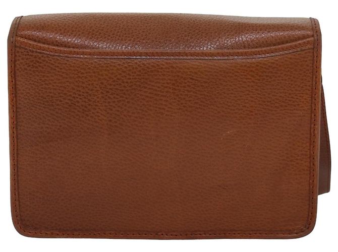 Autre Marque Borsa a mano in pelle marrone Burberrys Auth bs15802 - vista 3
