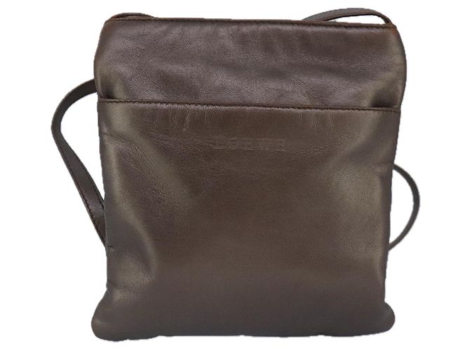 Borsa a Spalla LOEWE in Pelle Bronzo Auth bs20092 - vista 13