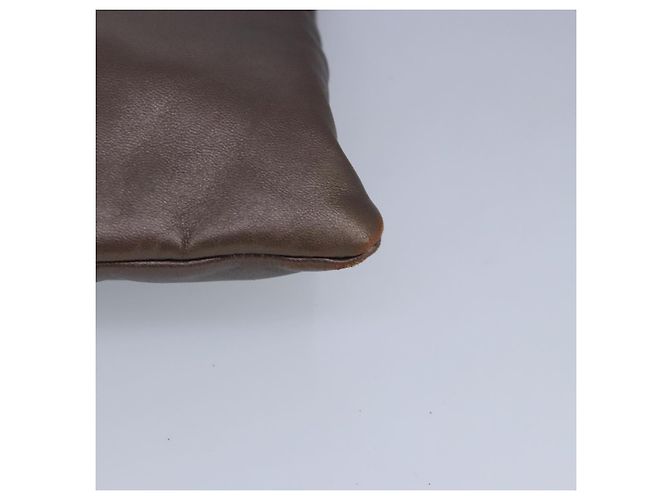 Borsa a Spalla LOEWE in Pelle Bronzo Auth bs20092 - vista 14