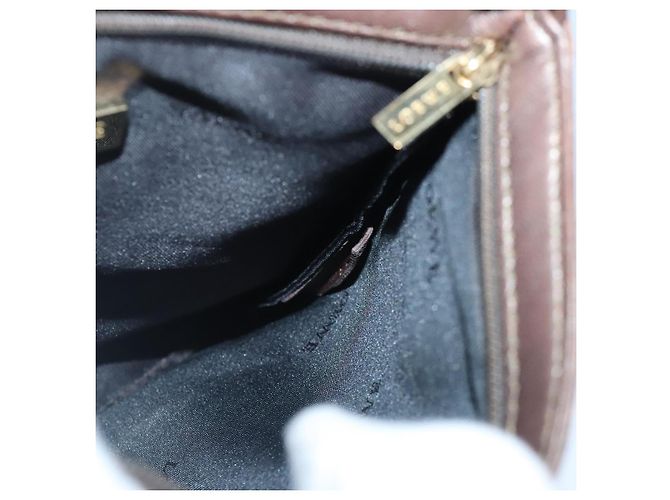 Borsa a Spalla LOEWE in Pelle Bronzo Auth bs20092 - vista 19
