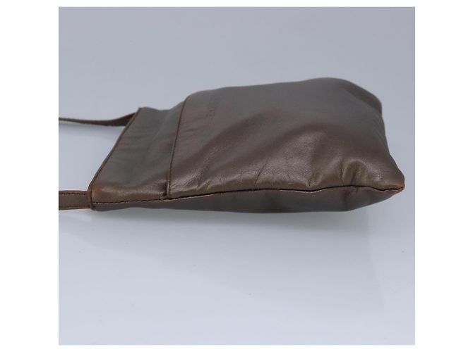 Borsa a Spalla LOEWE in Pelle Bronzo Auth bs20092 - vista 3