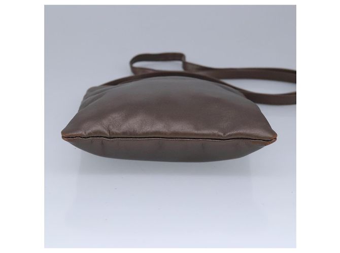 Borsa a Spalla LOEWE in Pelle Bronzo Auth bs20092 - vista 5