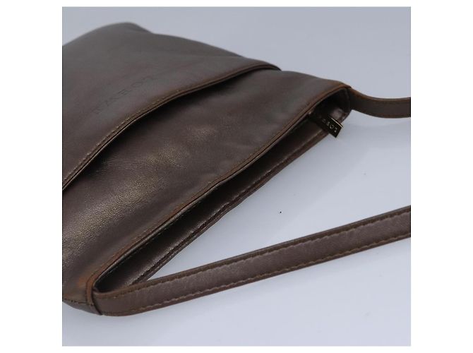 Borsa a Spalla LOEWE in Pelle Bronzo Auth bs20092 - vista 6