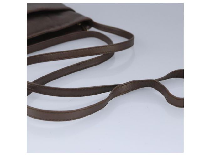 Borsa a Spalla LOEWE in Pelle Bronzo Auth bs20092 - vista 7
