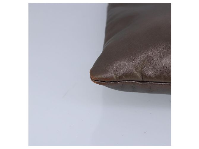 Borsa a Spalla LOEWE in Pelle Bronzo Auth bs20092 - vista 9