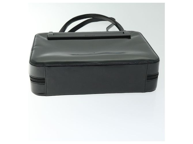 Borsa a mano in pelle nera GUCCI 001 3091 002113 Auth im458 Nero - vista 10