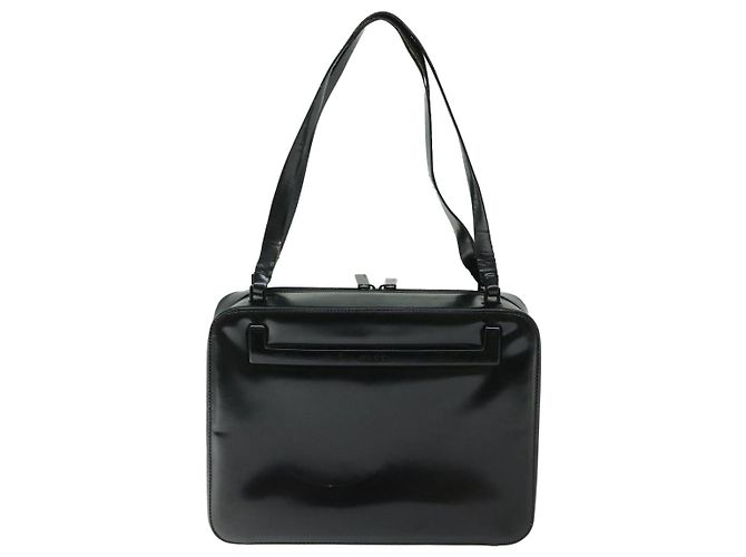 Borsa a mano in pelle nera GUCCI 001 3091 002113 Auth im458 Nero - vista 3