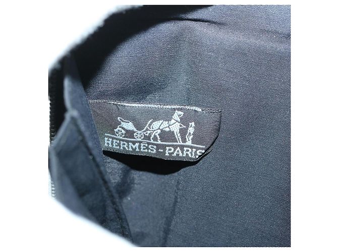 Hermès HERMES Fourre Tout Perth GM Portafoglio Lungo Canvas Nero Auth bs11999 - vista 13