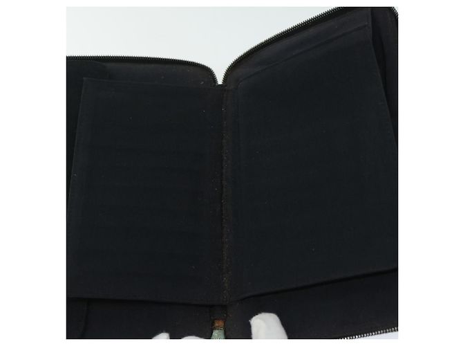 Hermès HERMES Fourre Tout Perth GM Portafoglio Lungo Canvas Nero Auth bs11999 - vista 16