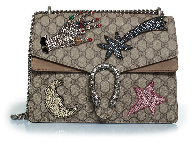 Borsa Dionysus Gucci GG Supreme Shooting Star Marrone - vista 2