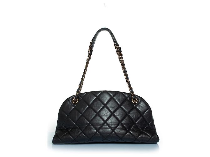 Chanel, borsa a spalla mademoiselle in nero - vista 2