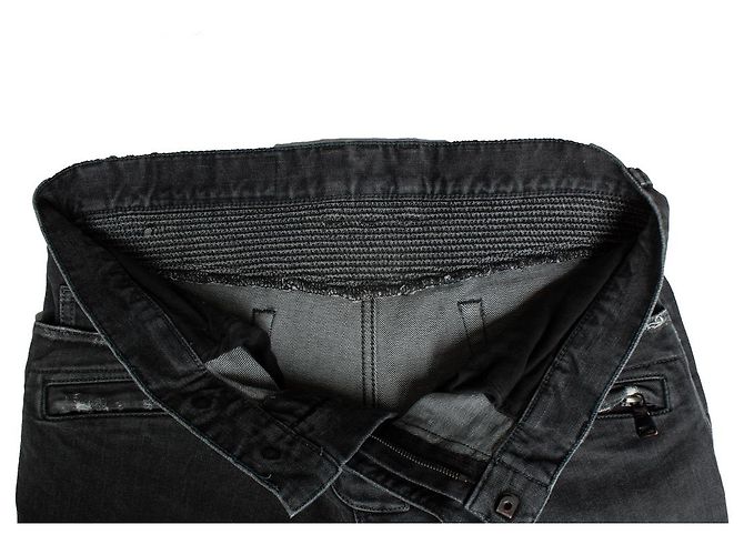 Balmain, Jeans biker grigi Grigio - vista 5