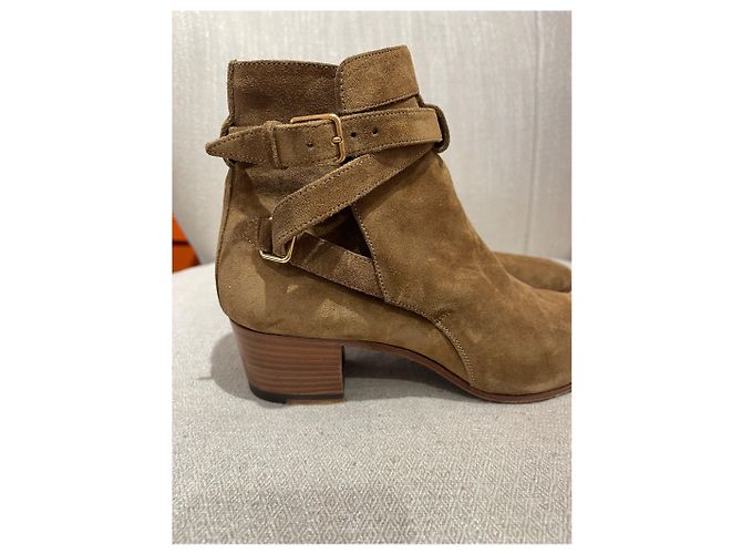 SAINT LAURENT Botines T.EU 37 Ante Camello - vista 2