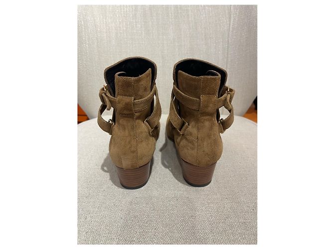SAINT LAURENT Botines T.EU 37 Ante Camello - vista 5