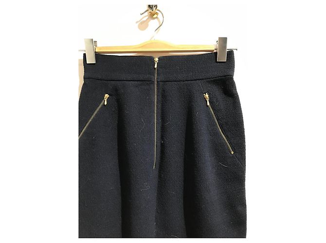 Faldas CHANEL T.Internacional S Lana Azul - vista 2