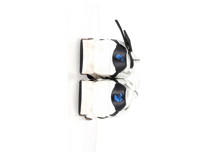 Off White Baskets à lacets Off-White Out of Office en cuir blanc - vue 14