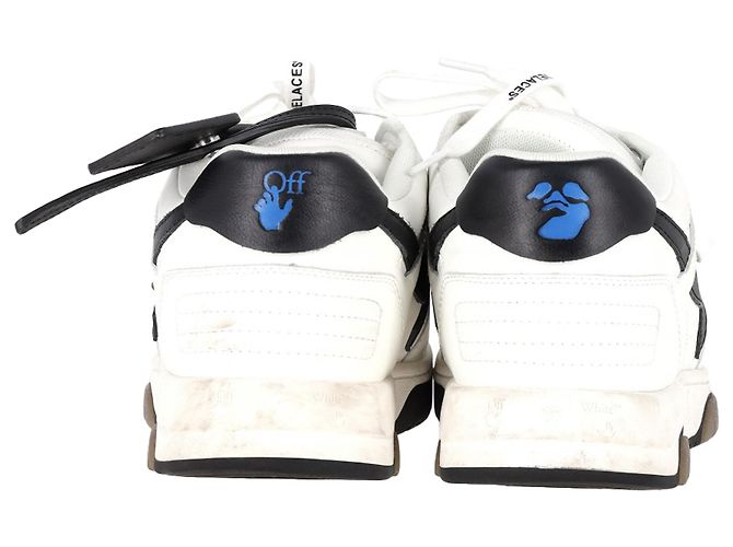 Off White Baskets à lacets Off-White Out of Office en cuir blanc - vue 5