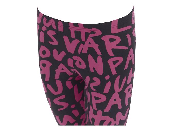 Neon Graffiti Leggings von Louis Vuitton Schwarz - Ansicht 2