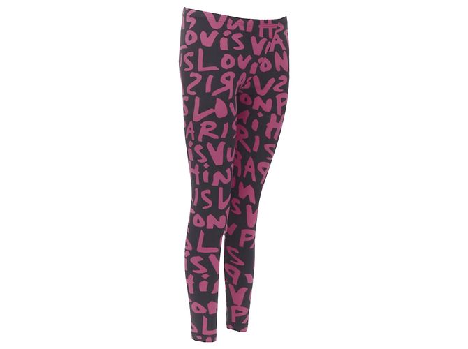 Neon Graffiti Leggings von Louis Vuitton Schwarz - Ansicht 3