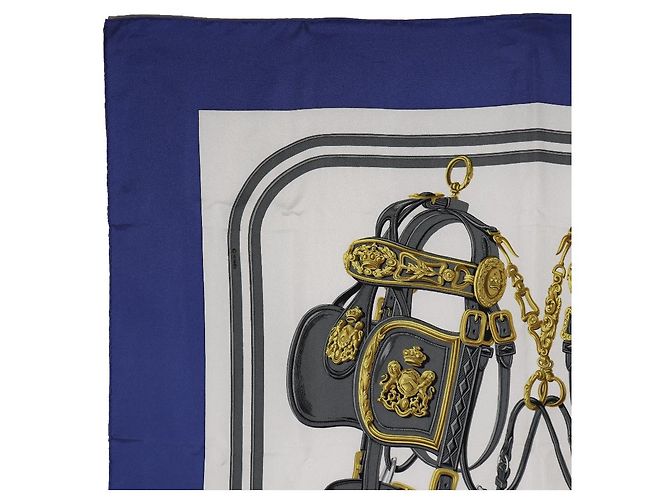 Hermès Hermes Silk Scarf Brides de Gala Blue - view 2
