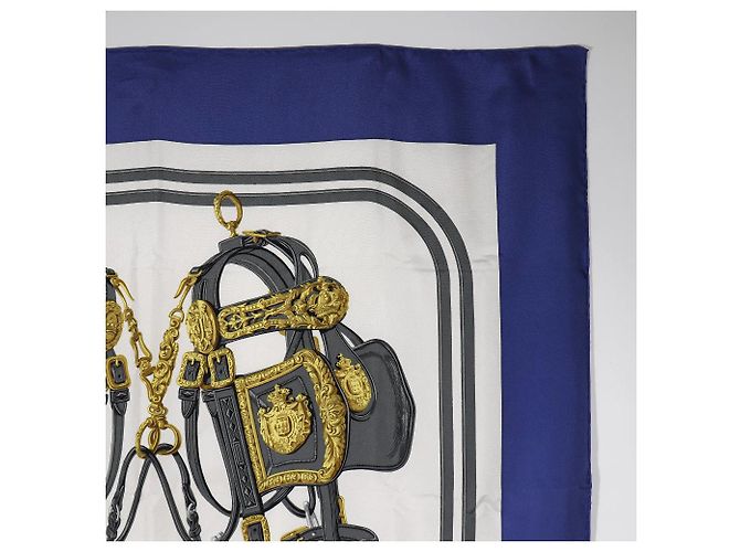 Hermès Hermes Silk Scarf Brides de Gala Blue - view 3